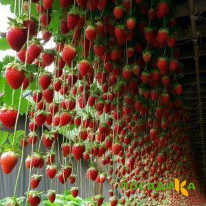 Клубника ампельная Анастасия купить по цене от 370р. в интернет-магазине «Посадика» с доставкой почтой в в Снежинске и по всей России – [изображение №1].