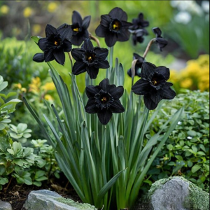 Нарцисс Тень Королевы купить по цене от 500р. в интернет-магазине «Посадика» с доставкой почтой в в Снежинске и по всей России – [изображение №1].